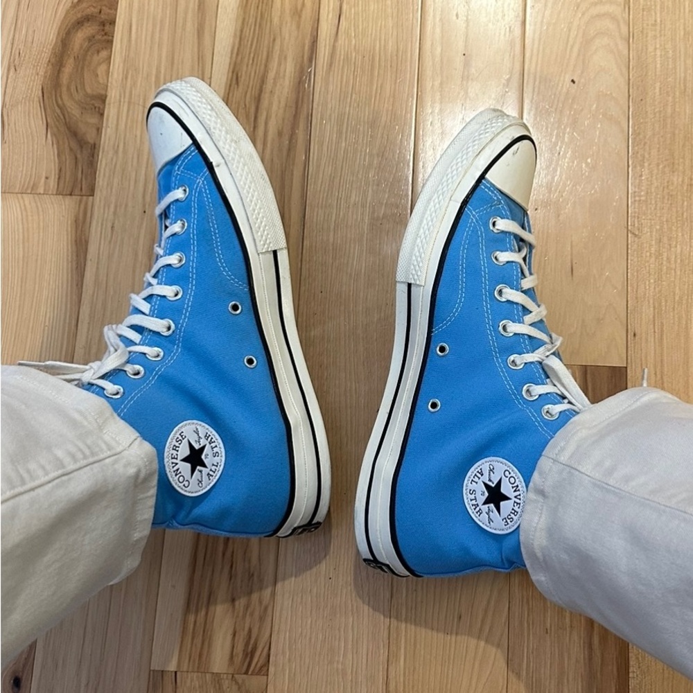 Blue converse sneakers size 12US men